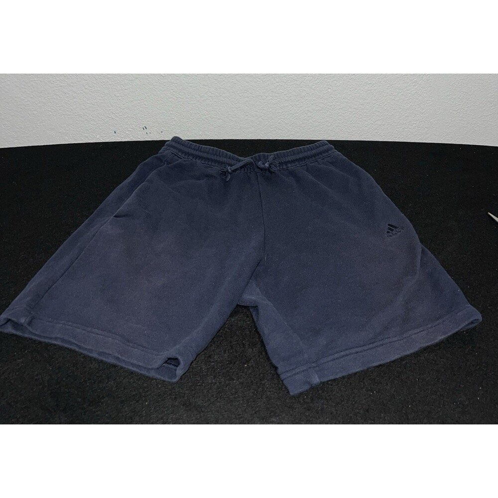 Adidas Men’s Relaxed Sweat Shorts Small Navy Blue